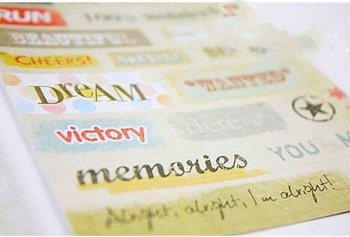 MESSAGE style Aufkleber/Stickers für Card-Making / Geschenkverpackungen - 8