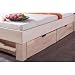 Produktbild Relita KB2141146 Bettschubladen Set Julia, Maße 88 x 21 x 65 cm, Buche massiv white wash
