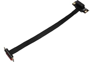 Jcevium PCIE X1 Riser Cable Right PCIe 3.0 X1 to X1 Cable 8Gbps PCI 1X Riser Card 20cm