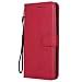 Produktbild DENDICO Xiaomi PocoPhone F1 Hülle, Leder Wallet Tasche Handyhülle mit Standfunktion und Kartenfach, Magnetverschluss Flip Etui TPU Schutzhülle für Xiaomi PocoPhone F1 - Rot