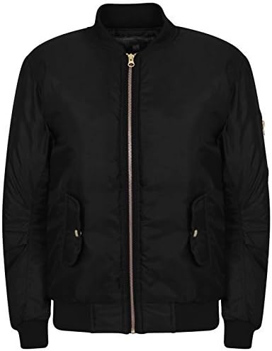 NEW KIDS GIRLS MA1 BOMBER JACKET WITH POCKETS 7-15 YEARS