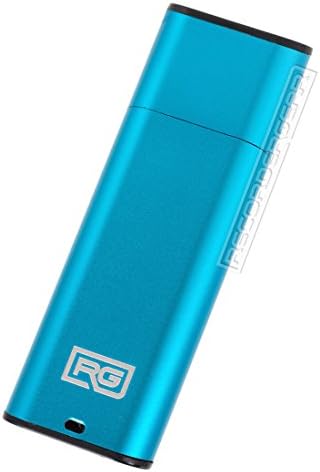 FD10 8GB USB Flash Drive Voice Recorder / Small 192kbps HD Quality Audio Recording Device / 16hr Battery &amp; 90hr Capacity (Blue)