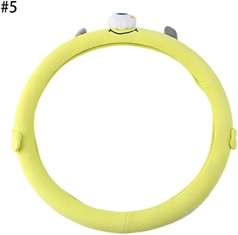 Muse Eye Car Steering Wheel Cover Cute Funny Durable Non-Slip Fashionable Steering Wheel Cover (One eye strange)