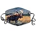 Produktbild Vbnbvn Mundmaske,Wiederverwendbar Anti Staub Schutzhülle, Moose Stand On Prairie On Rainy Day Printed Mouth Masks Unisex Anti-dust Masks Reusable Face Mask