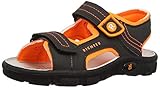  Richter Kinderschuhe Jungen Adventure Sport Sandalen, Schwarz (black/neon orange 9904), 29 EU