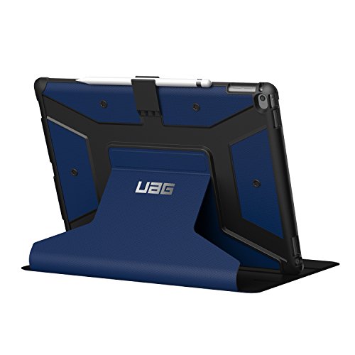 Urban Armor Gear Metropolis Schutzhülle nach US-Militärstandard für Apple 12,9″ iPad Pro – blau (Silbernes Logo) [Smart Keyboard kompatibel | Verstärkte Ecken | Wake/Sleep | Sturzfest | Antistatisch Standfunktion] – IPDPRO12.9-E-CB - 5