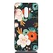 Produktbild Chreey Hülle für Xiaomi Pocophone F1, Schwarz Matt TPU Weiche Silikonhülle Ultra Dünn Stoßfest Anti-Kratz Handy Schutzhülle, Blühende Blumen