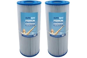 Surespa 2 x Hot Tub Filter - Replaces Unicel C4326, Pleatco PRB25-IN, Filbur FC-2375, SC704, Darlly 42513, Magnum RD25. 25 sq ft Hot Tub Filter Type 5 (Conventional Reemay Filtration Material)