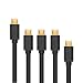 Produktbild UGREEN Micro USB Kabel USB 2.0 A Stecker auf Micro B USB Kabel Set für Samsung Galaxy S7, S6, S6 Edge, S4, S3, Note 2, HTC, Motorola, Huawei, LG usw 0.5m, 1m, 2m, 3 Stück 1 Pack Schwarz