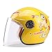 Produktbild Evin Kinderhelm, Elektroauto-Helm Motorrad Cartoon Junge Mädchen leichte Fahrradhelm Sommer Sonnenschutz Vier Jahreszeiten universal,Yellow