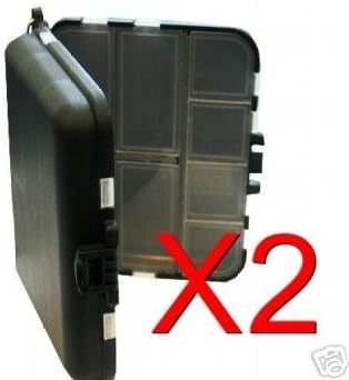 2 POCKET CARP SEA COARSE FISHING TACKLE BOX MULTI COMPARTMENT