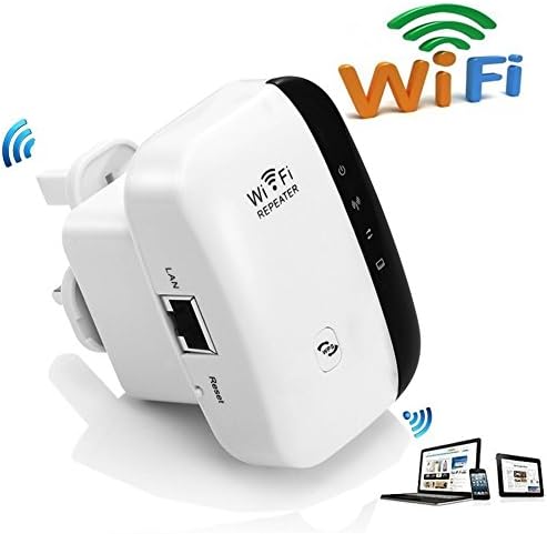 Wireless Wifi Repeater Long Range Extender Amplifier 2.4GHz Network Adapter Wireless-N Mini AP Access Point Dongle IEEE802.11N/G/B Mini AP Router Signal Booster(300M-New Chip)-FDG