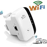Wireless Wifi Repeater Long Range Extender Amplifier 2.4GHz Network Adapter Wireless-N Mini AP Access Point Dongle IEEE802.11N/G/B Mini AP Router Signal Booster(300M-New Chip)-FDG