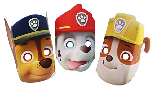 76-teiliges Party-Set Paw Patrol – Teller Becher Servietten Tischdecke Tüten Einladungen Girlande Trinkhalme Luftballons Masken - 4