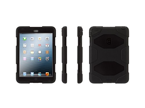 Griffin Survivor Schutzhülle für iPad mini /2/3 – schwarz/schwarz/schwarz - 2