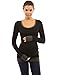 PattyBoutik Mama Trim Scoop Neck Maternity Tunic Top (Black with Grey 8/10)