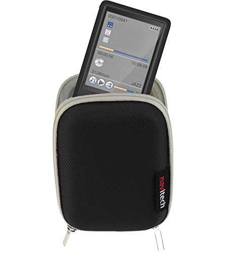 Navitech Black Hard Water Resistant mp3 Digital Audio Player Case/Cover Compatible with The Kubik Evo 8GB