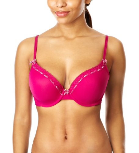 Beautifull Wirebra With Printed Mesh Pink 38DD