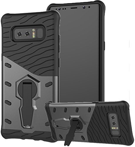 Galaxy Note 8 Armor case, REXANG [with 360° Kickstand] High Quality [Ultra Armor] ough Durable Survivor ,Hard Rugged Shock Proof ,Best Heavy Duty Dual Layer Tough Cover for Samsung Galaxy Note8 (Galaxy Note8, Black)