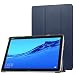 Produktbild MoKo Hülle für Huawei MediaPad M5 Lite 10, Ultra Slim PU Leder Tasche Schutzhülle Smart Case mit Auto Sleep/Wake up Funktion und Standfunktion für Huawei MediaPad M5 Lite 10" 2018 - Marineblau