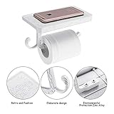 Papierhandtuchhalter für die Wandbefestigung -- Der Papierrollenhalter passt für die meisten Papierrollengrößen. Es kann nicht nur in Schlafzimmern, Badezimmern verwendet werden, sondern kann auch als Geschirrtuchhalter in der Küche verwendet werden. Das Regal kann Handseife oder andere Gegenstände auflegen.