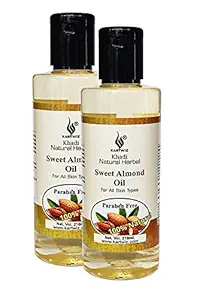 Best Khadi Sweet Almond Massage Oil 210 ml (Set of 2)