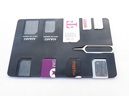 Negro tarjeta SIM con tarjeta SIM 3 titular adaptadores y Pin  cr  dito Slim para cartera  para 9 tarjetas SIM 4 Micro  2 Nano  3 est  ndar