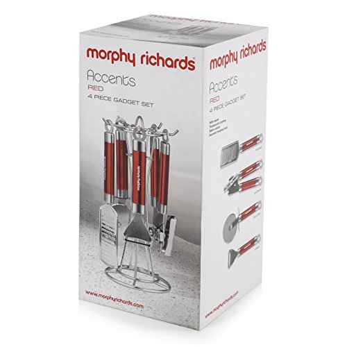 Morphy Richards 4-teiliges Set Küchenutensilien, rot - 6