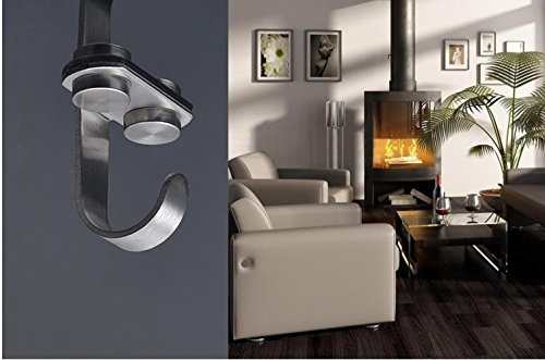 Beddingleer Edelstahl Deckenleuchte Handtuch/Robe Kleider Haken für Schrank Top Badezimmer Küche, 10 Packung