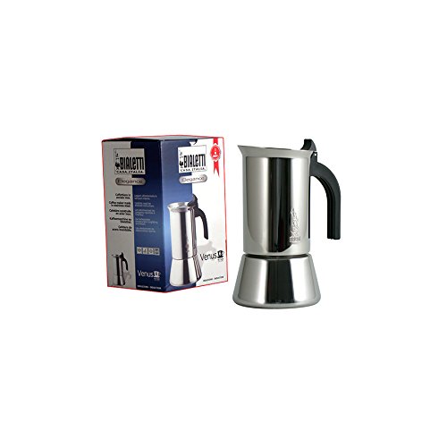 Bialetti Venus Espresso Edelstahlkocher Spülmaschinenbeständig aus Glaskeramik Feldkocher/Elektroherd/Induktionsplatte Bialetti Venus Espresso Edelstahlkocher Spülmaschinenbeständig aus Glaskeramik Feldkocher/Elektroherd/Induktionsplatte Bilder