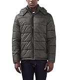 Wattierte edc Herrenjacke aus hochwertigem Nylon im trendigen Look