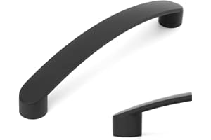 SYZOW 6 Pezzi Maniglie nere per Mobili da Cucina 160mm maniglie nere per armadio- Maniglie Cassetti nere maniglia cucina 160mm