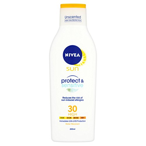 Nivea Sun Protect and Sensitive Sun Lotion High SPF 30 - 200 ml