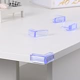 Amzdeal Kantenschutz Transparent mit rechten Winkel Eckenschutz aus Kunststoff für die Sicherheit von Baby und Kinder auf Tisch- und Möbelecken mit 12 Stücker - 5