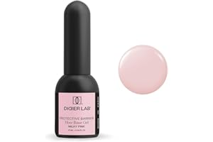 DIDIER LAB - Premium Fiber Base Semipermanente Milky Pink - Smalto Semipermanente Unghie - Rinforza Gel Base con Vitamine e Minerali - Base Forte e Flessibile Ideale per Unghie Problematiche - 10ml