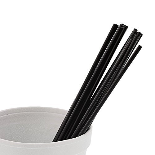 7.5″ Black Sip Straw, Package of 1000 - 4