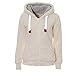 Produktbild Damen Cardigan Lang Dasongff Teddy-Fleece Jacke Mantel Teddy Winter Warm Winterbreaker Hoodie Sweatjacke Fleece Outwear mit Taschen