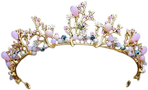 GWQ Bride Wedding Alloy Crown Crystal Gold Headband Crown Holy Communion Headdress Hair Accessories