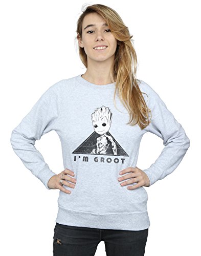 Marvel-Damen-Guardians-Of-The-Galaxy-Vol-2-Groot-Mono-Triangle-Sweatshirt