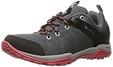 Tipo de tacón: Plano Columbia Fire Venture Textile, Zapatillas de Deporte Exterior para Mujer, Gris (Graphite/Sunset Red 053), 36.5 EU