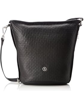 Bogner Damen Soe Umhängetasche, Schwarz (Nero), 14x29x21 cm