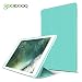 Produktbild GOOJODOQ New iPad 2018/2017 9.7 inch Hülle, Leichtgewicht PU Etui Hülle Eingebautem Magnet mit Ständer Funktion und Einschlaf/Aufwach Silikon Weicher TPU Folio Hülle für New iPad 2018/2017(mintgrün)