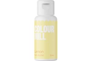 Colour Mill Oil Blend Lemon Colorante Alimentare a Base di Olio - Colorante Alimentare per Cioccolato, Fondente, Cupcake, Torte, Macaron, Pasticceria Food Coloring Decorazione di Torte - 20ml