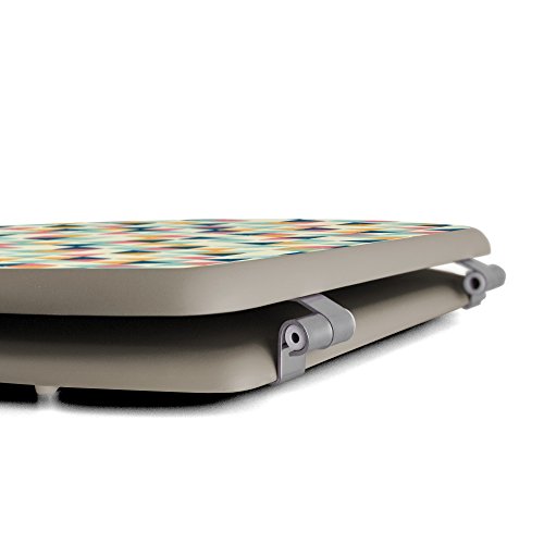 banjado – taupe Design Toilettendeckel WC Sitz Brille 36m x 5cm x 45cm mit Motiv Ecken - 8