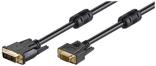 Wentronic DVI-I/VGA Kabel (DVI-I (12+5) Stecker auf 15 polig HD-Stecker) 3 m