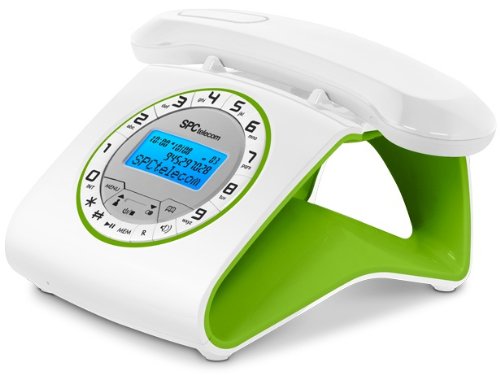 Teléfono inalámbrico de diseño SPC Retro Deluxe Verde 7703V