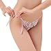 Produktbild Bealeuy Unterwäsche Dessous Lingerie Damen, Heiße Frauen Lace Crotchless Höschen Crotch Thong Unterwäsche Frauen Thong Bragas Sexy Höschen Thong Spitze Wort Hosen Damen Briefs