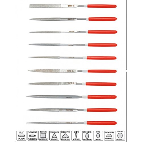 Diamantfeilen-Satz 140/50 , 10-teilig , gerade , Diamantfeile - 3