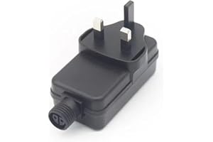 Spurleh 12V 2A 24W Power Adapter for Garden Spike Lights Spotlights LED Adapter IP44 Waterproof GS Power Supply Transformer Plug for Outdoor Spot Lights Garden Uplighters with BS Plug
