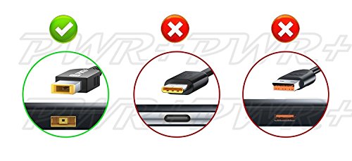 PWR + ® Lenovo TIP ADAPTER CONNECTOR Konverter für Lenovo ThinkPad zu Lenovo IdeaPad Yoga 11 11S 13 2 Pro Flex 14 15; ThinkPad Helix X240 Carbon x1; G40 G50 G51 G70 E540 E440 G500 G505 G510 G700 B50 Z40; 0B47046 0B47048 Dongle für Laptop AC Ladegerät - 3